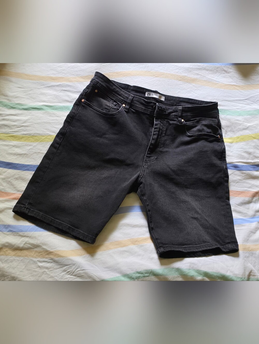 ZARA Black Denim Shorts